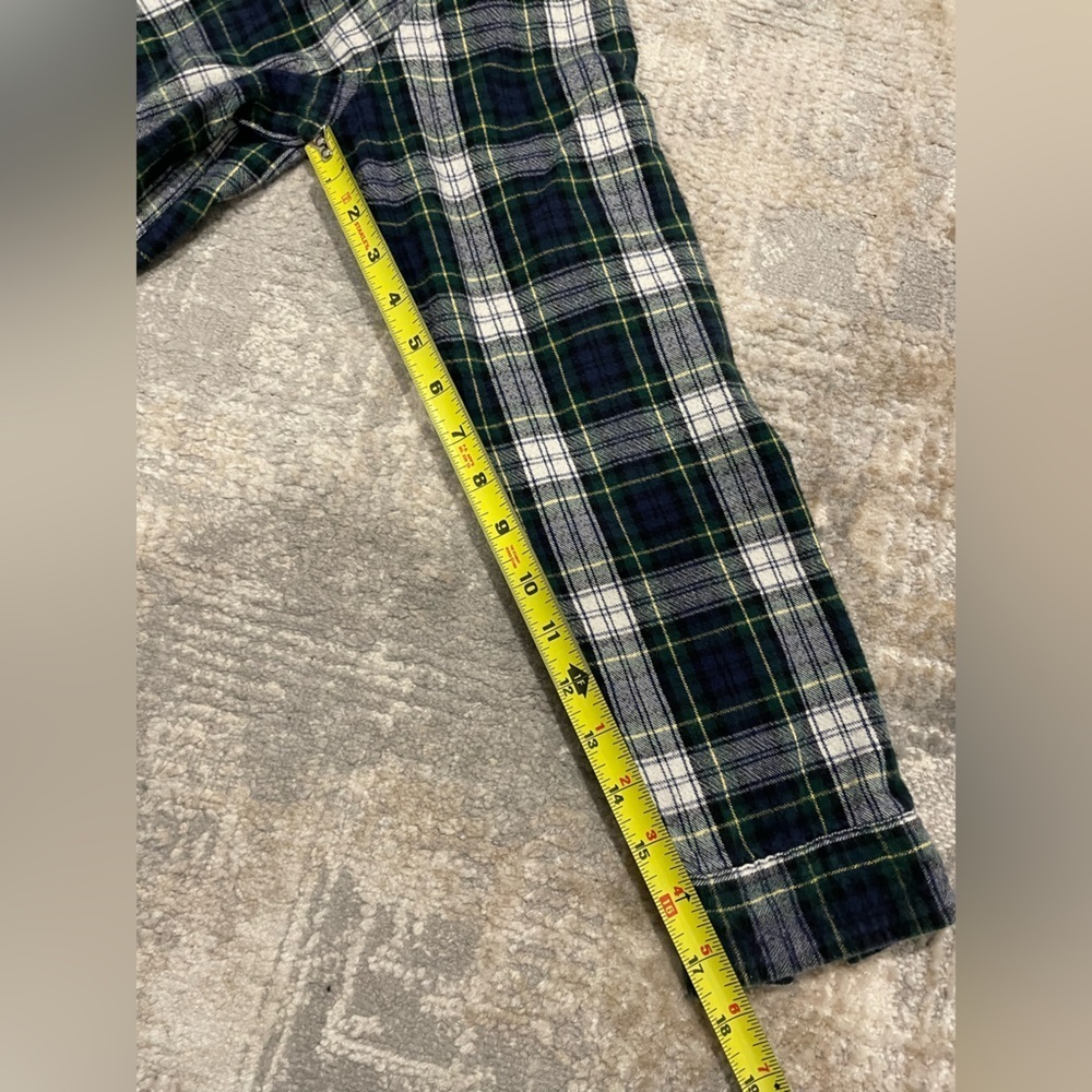 L.L. Bean Flannel Hoodie Scotch TartanPlaid Relaxed Fit Full Zip Size Small - Picture 9 of 9